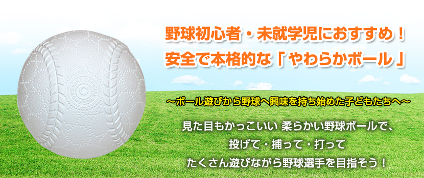 やわらか軟式ボール C号 2個入り 野球用品通販ならフィールドフォース 公式